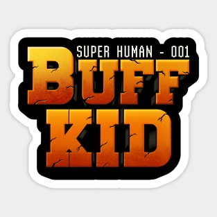 Metal Buff Kid Sticker